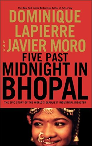 5 past midnight in bhopal by Dominique Lapierre -  the most famous & controversial banned books in India