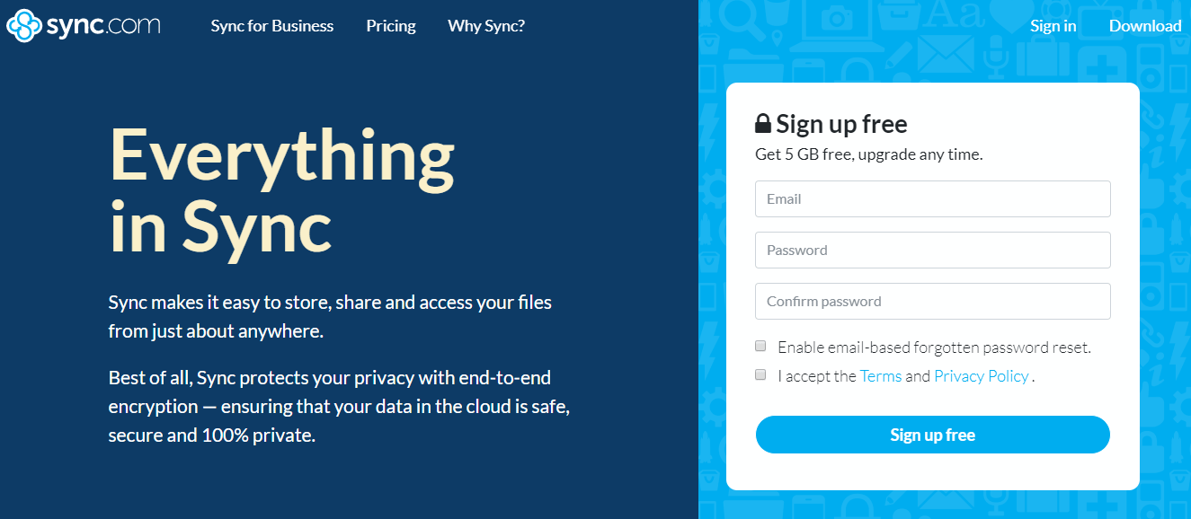 Sync - best and cheap cloud drive storage for individuals personal use