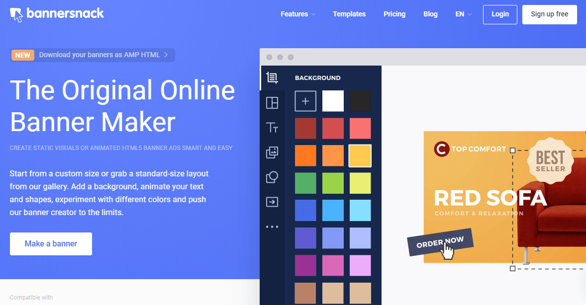 Bannersnack- online youtube & blog thumbnail maker & generator