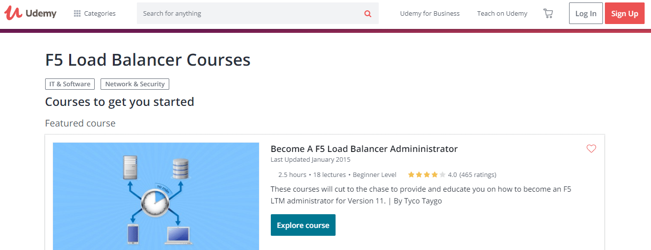 Udemy - F5 Load Balancer courses learning courses & training