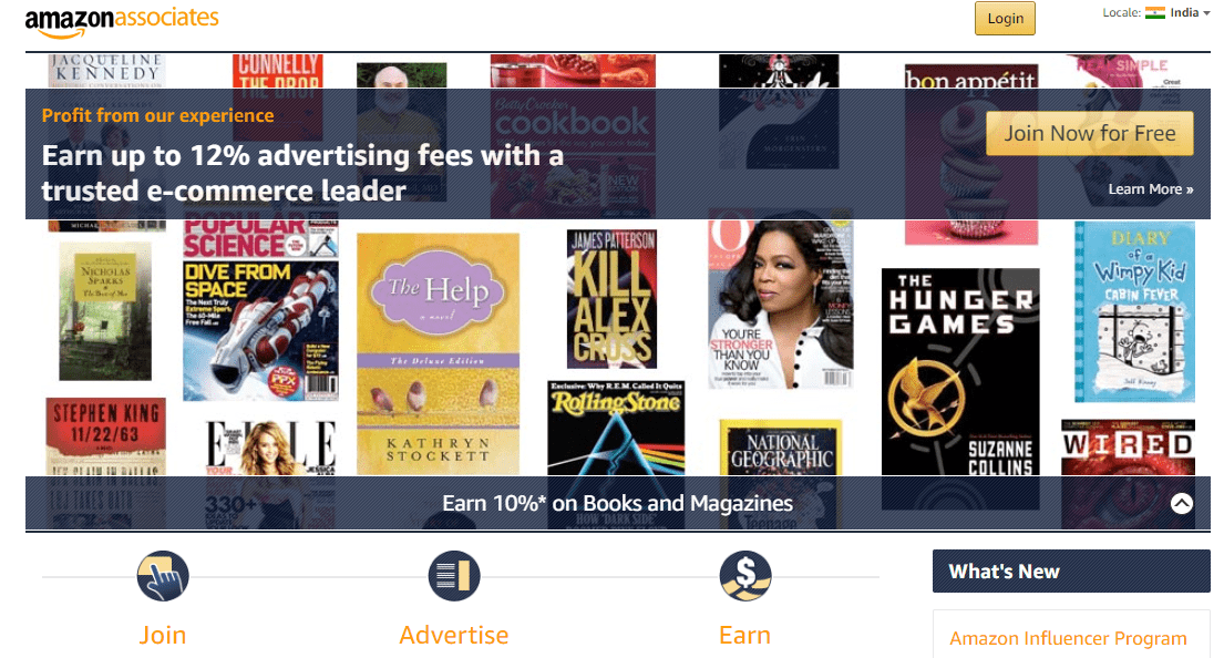 Amazon Associate India affiliate program