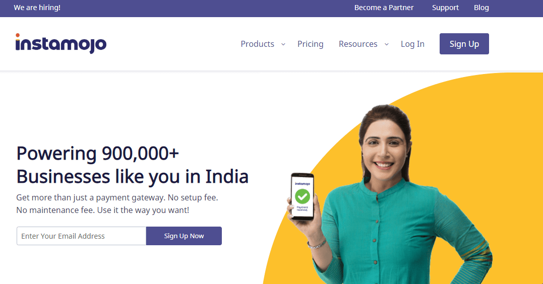 Instamozo - best payment gateway in india for small business