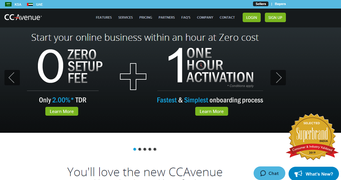 ccavenue best payment gateway in india for small business