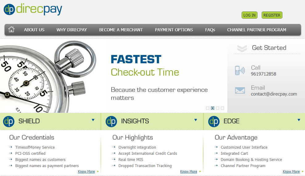 Direcpay best payment gateway in india for small business