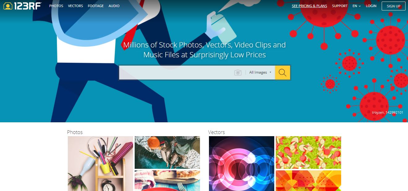 123RD a cheaper shutterstock alternative
