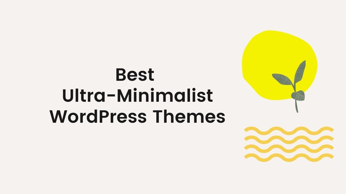 best ultra minimalist wordpress themes