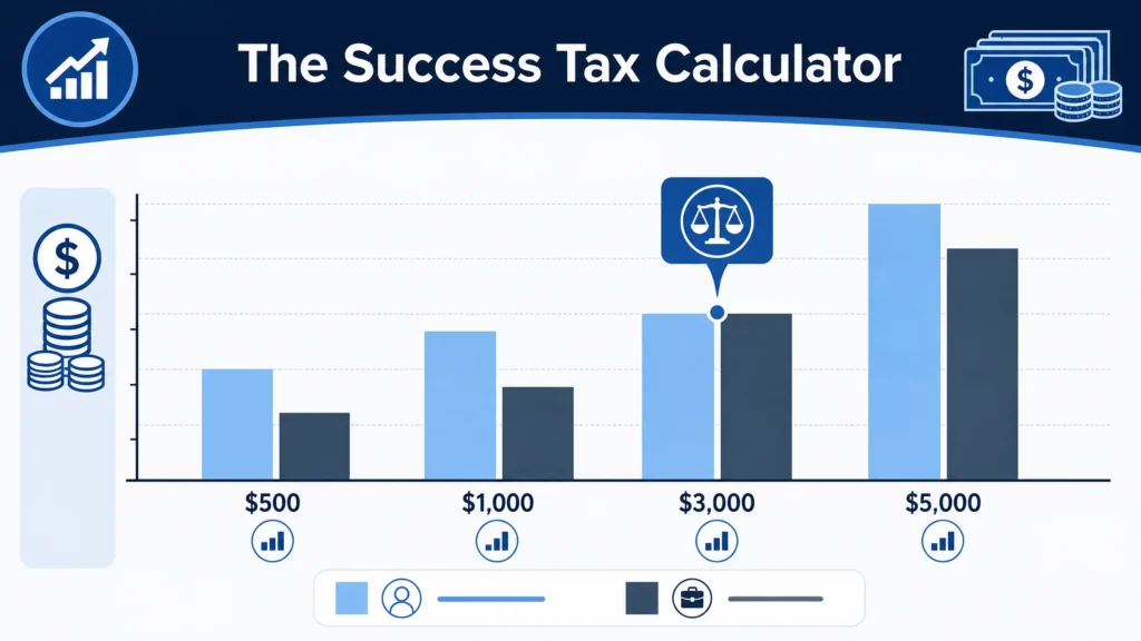 Data-driven infographic showing the 10% WordPress.com success tax vs profit margins