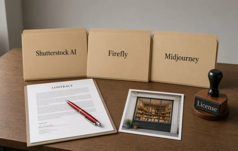 Shutterstock AI vs Firefly vs Midjourney: License & Risk