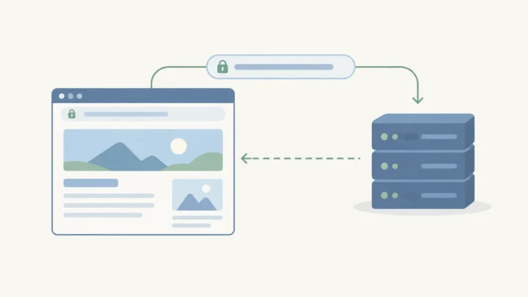 A website served through a provider subdomain without a purchased domain